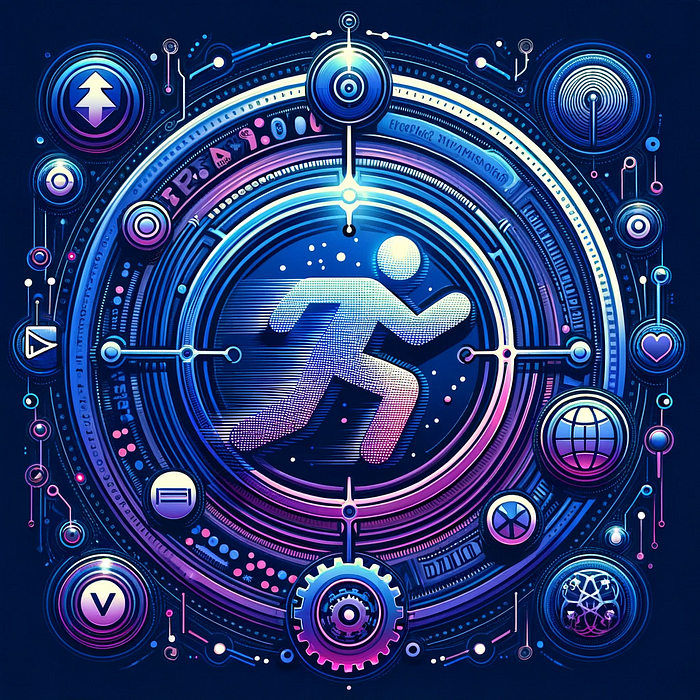 Ai generated image incorporating metapress logo and ideas